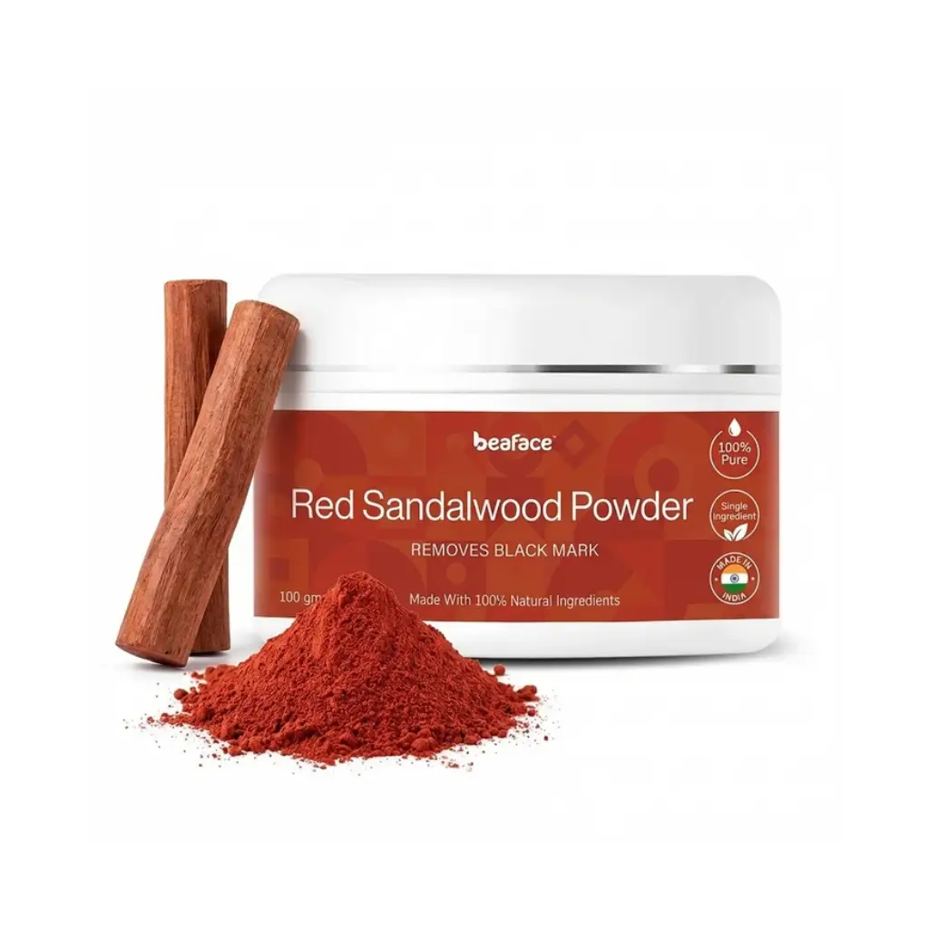 BEAFACE RED SANDALWOOD POWDER COMPLEXION SKIN GLOW BRIGHTER TAN ACNE BLACK SPOT 100 GM
