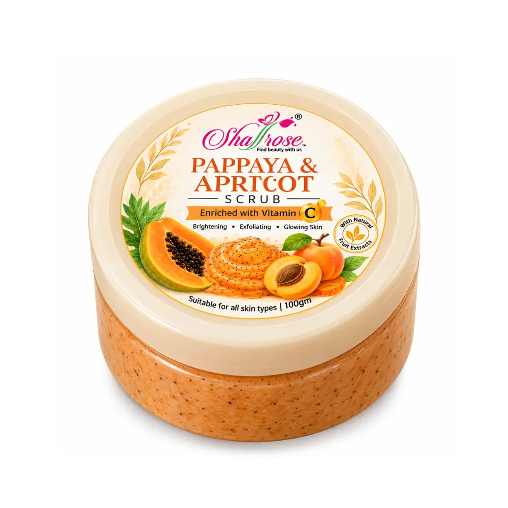 SHAFFROSE PAPAYA & APRICOT SCRUB 100 GM