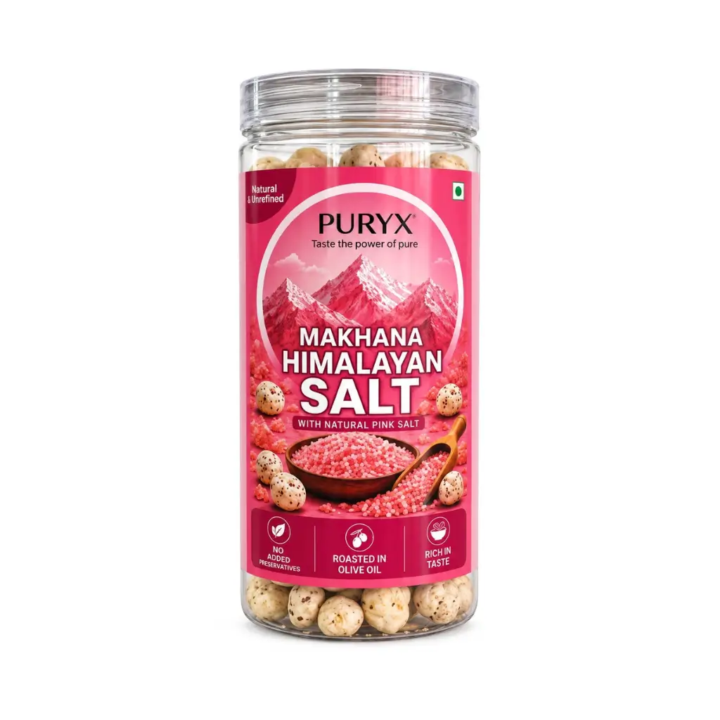 PURYX MAKHANA HIMALAYAN SALT | WITH NATURAL PINK SALT 65 GM