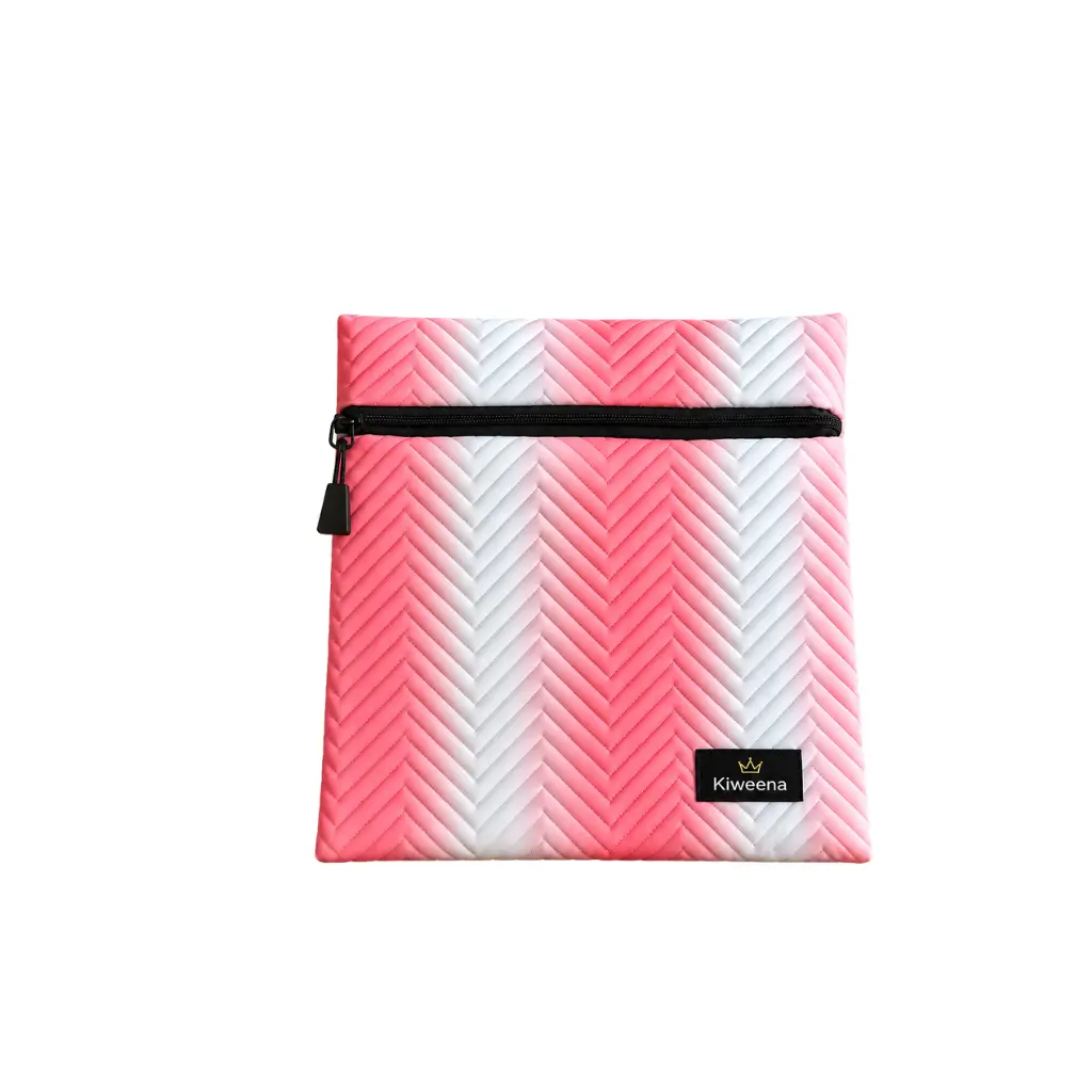 KIWEENA THERMA INSULATED LUNCH POUCH |PINK ZIGZAG