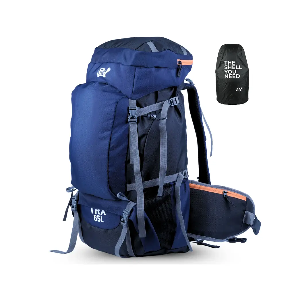 SYTRO BAGS TRX 65L BLUE TREKKING BACKPACK