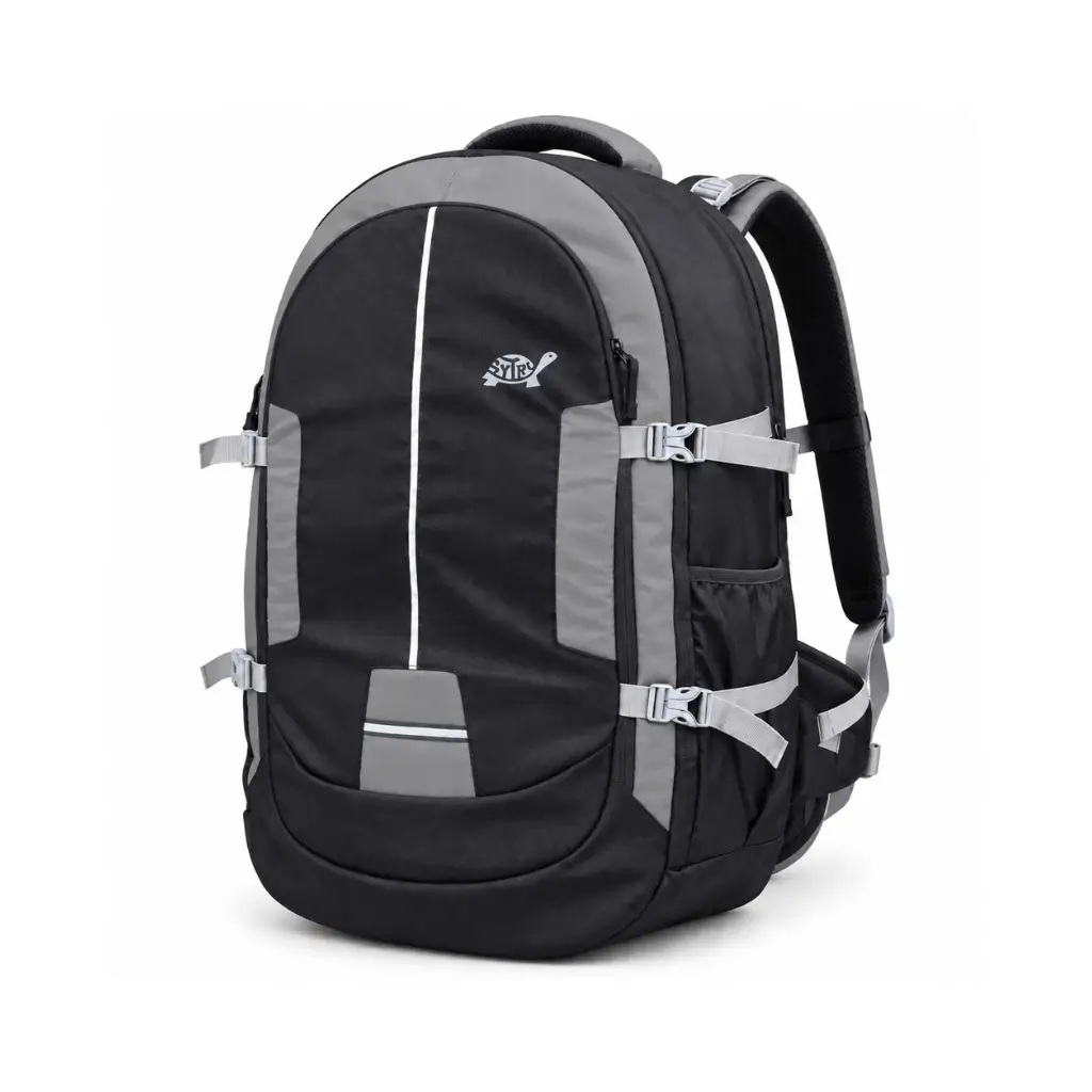 SYTRO BAGS CAMO 60L TREKKING & TRAVEL BACKPACK WITH LAPTOP SLEEVE, WATER-RESISTANT GRAY