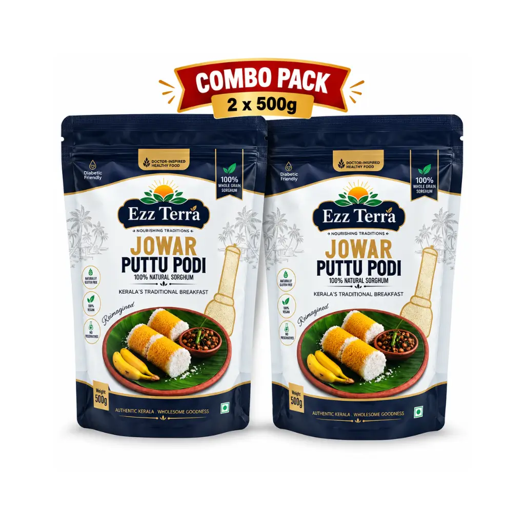 EZZ TERRA JOWAR PUTTU PODI 500 GM 2 PACK COMBO