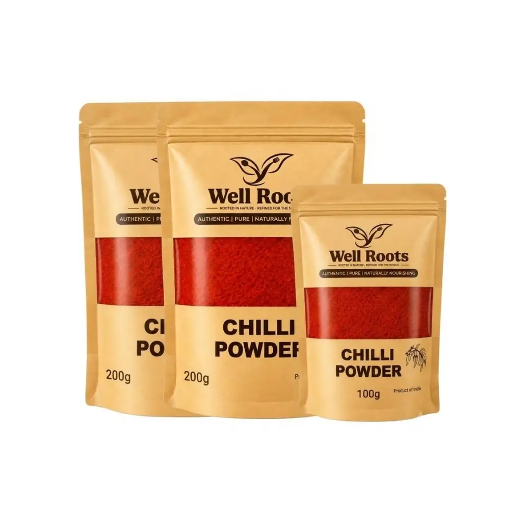 Well Roots Chilli Powder Combo Pack of Three