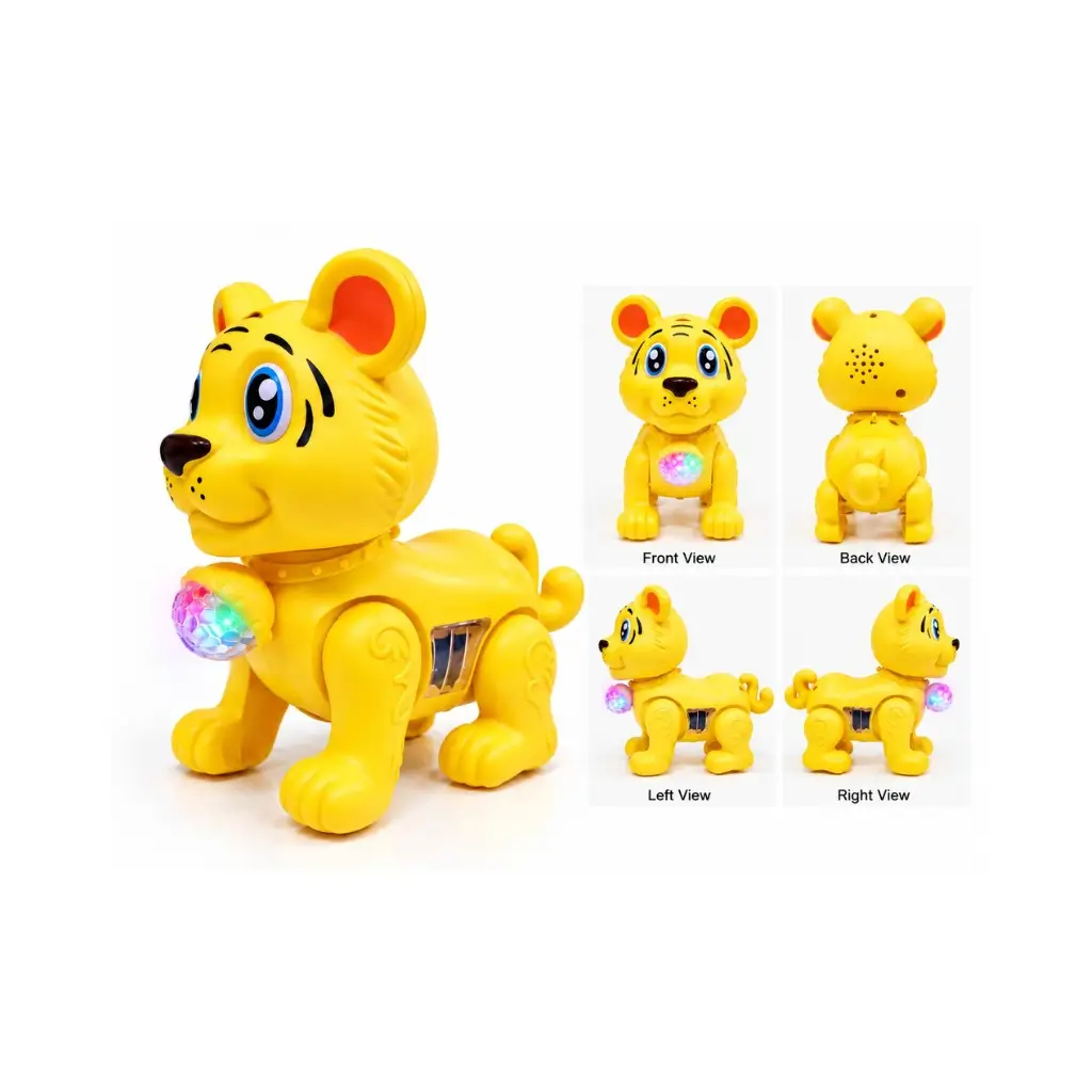 LUMO HAPPY TIGER BATTERY OPERATED MUSICAL WALKING TOY WITH LED LIGHTS