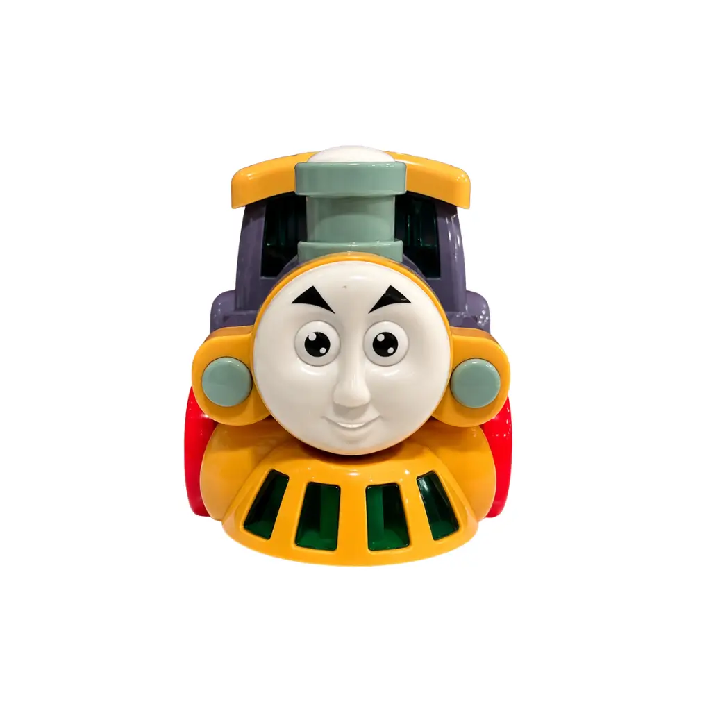 HAPPY CHILDHOOD CARTOON TRAIN TOY WITH LIGHTS & 360° MOVEMENT
