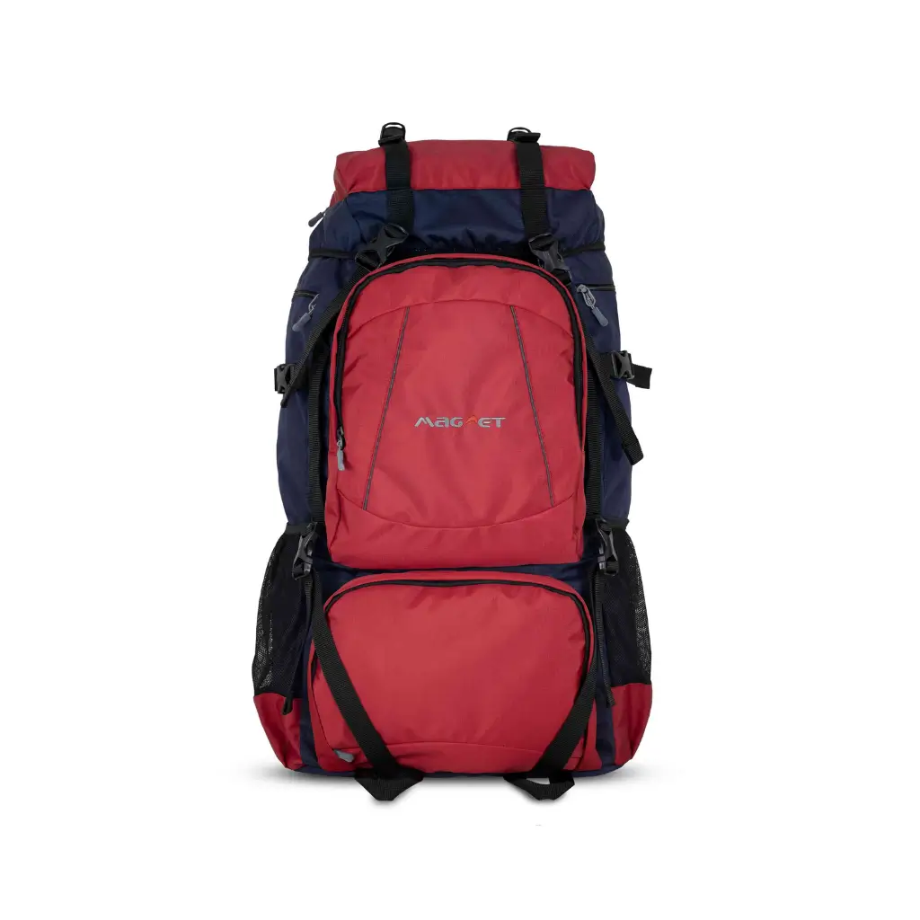MAGNET RED & NAVY TREKKING BACKPACK WITH FRONT POCKETS