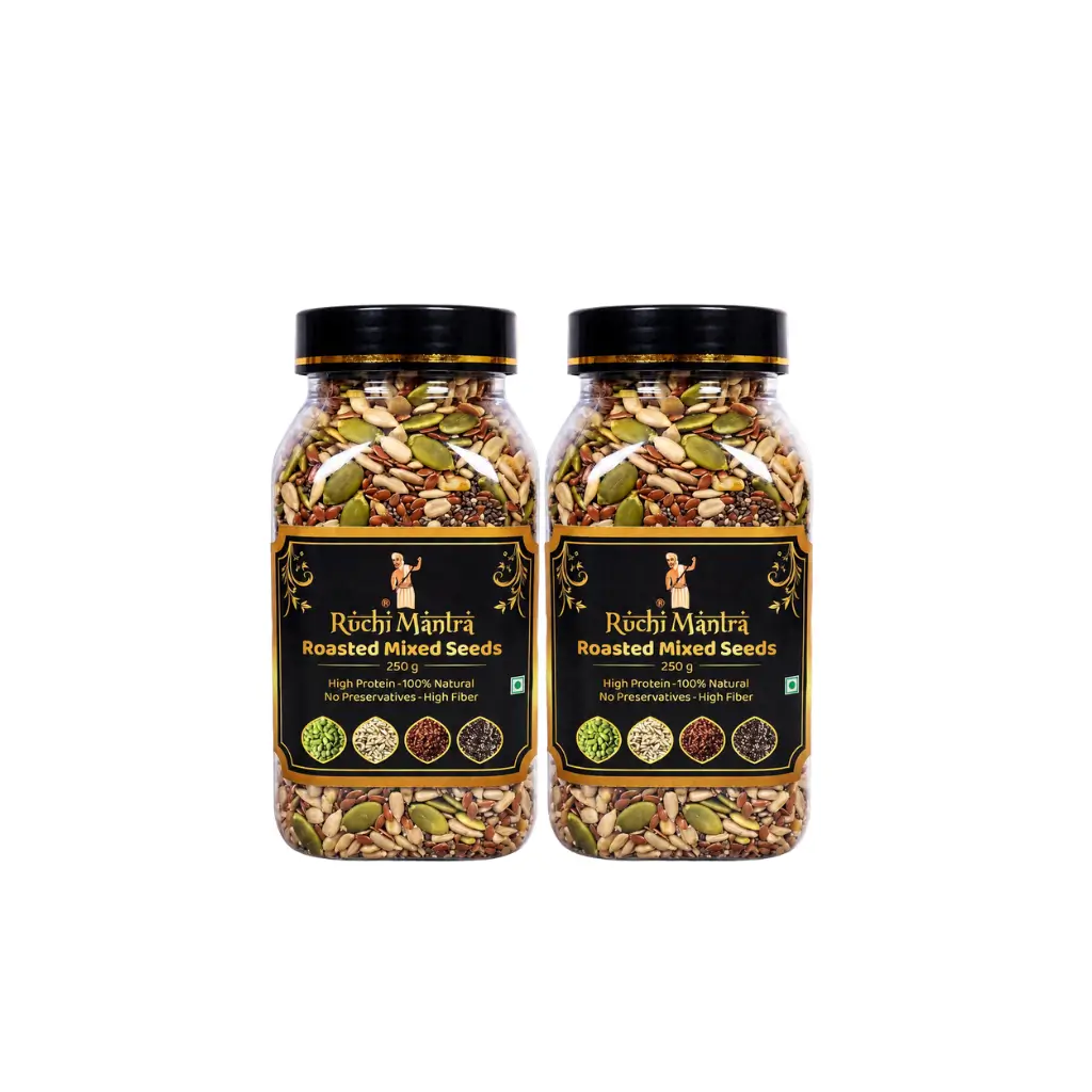RUCHI MANTRA ROASTED MIXED SEEDS COMBO PACK | 250 GM × 2 JARS