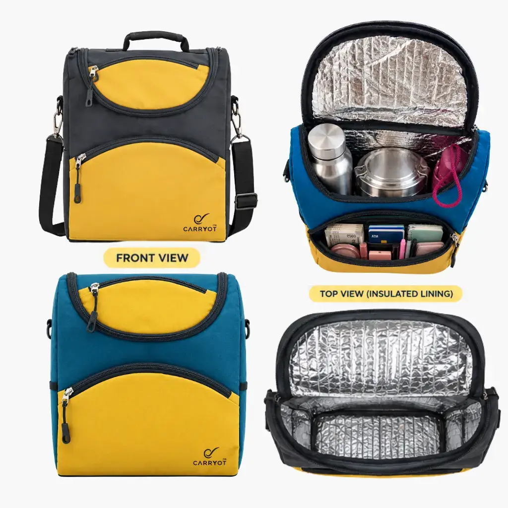 INSULATED MULTI-PURPOSE LUNCH & UTILITY SHOULDER BAG