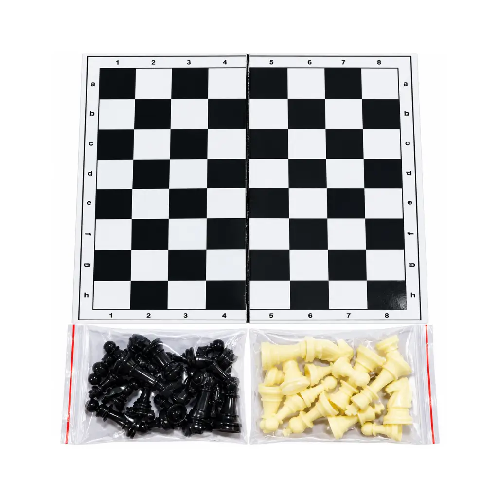 Toy Fun Grandmaster's Chess Strategy Board Game Set With Chess Pieces 6 Years +