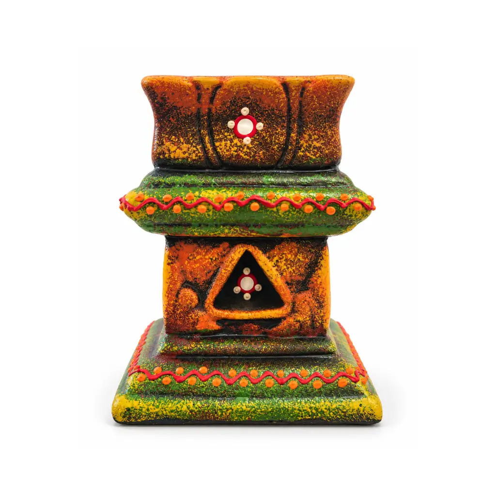 CRAFT TARA HANDMADE TERRACOTTA TULSI MADAM | POT WITH DRAINAGE HOLE