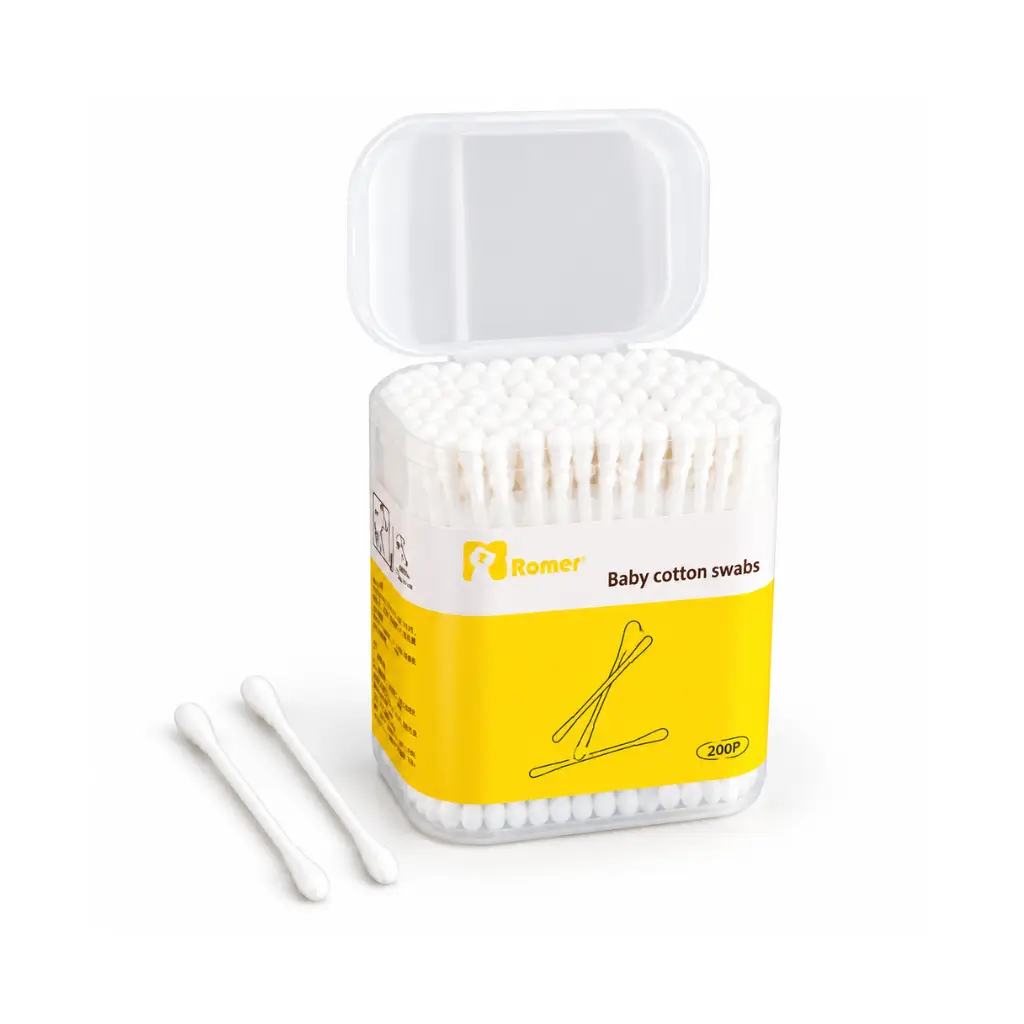 GENERIC BABY COTTON SWABS IN STORAGE BOX 200 PIECES