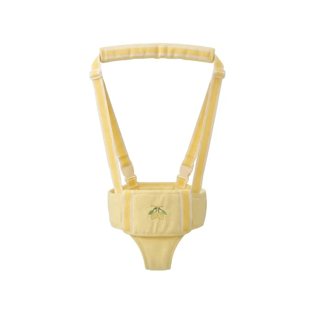 GENERIC BABY WALKING SUPPORT BELT WITH DUAL HANDLES | YELLOW |1 PIECE