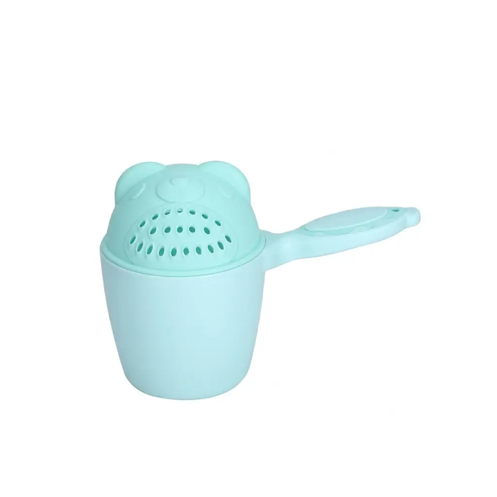 GENERIC BABY BATH RINSE CUP WITH HANDLE AND SHOWER SPOUT MINT GREEN |1 PIECE