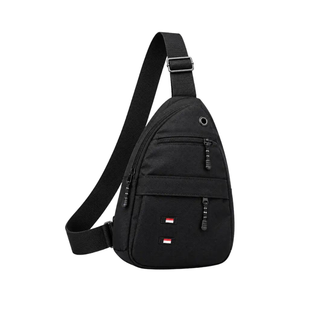 GENERIC BLACK CROSSBODY SLING BAG FOR TRAVEL & EVERYDAY USE 1 PIECE