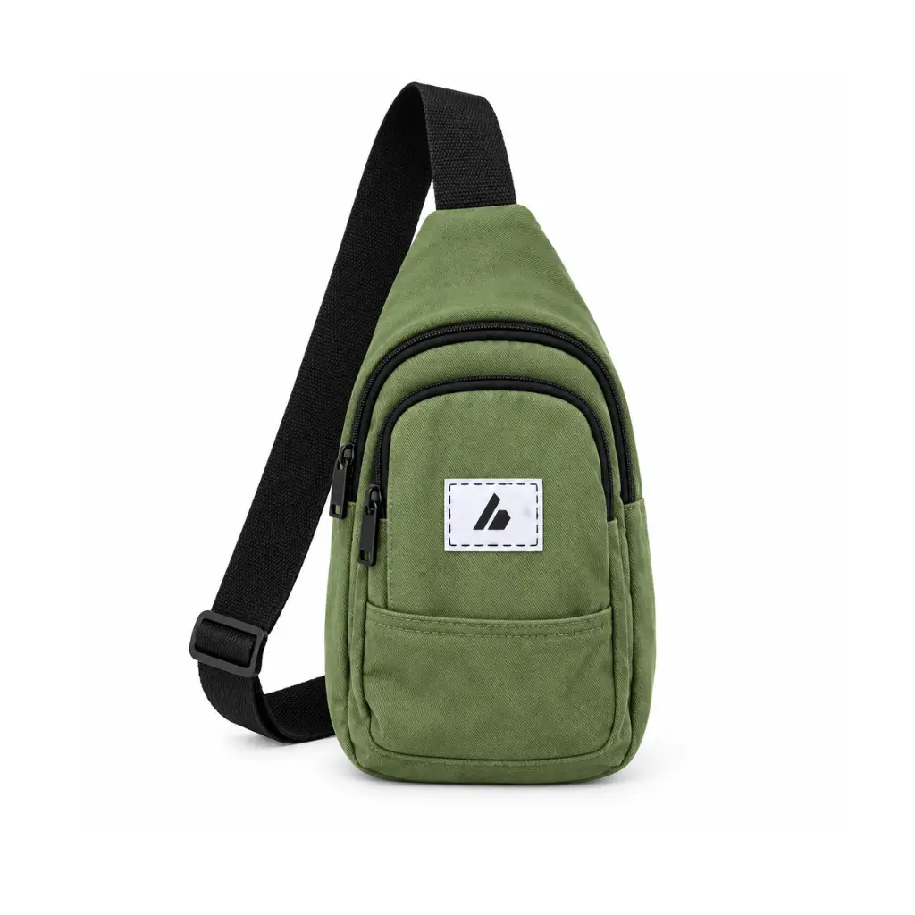 GENERIC MULTIPOCKET CROSSBODY SLING BAG | OLIVE GREEN | 1 PIECE