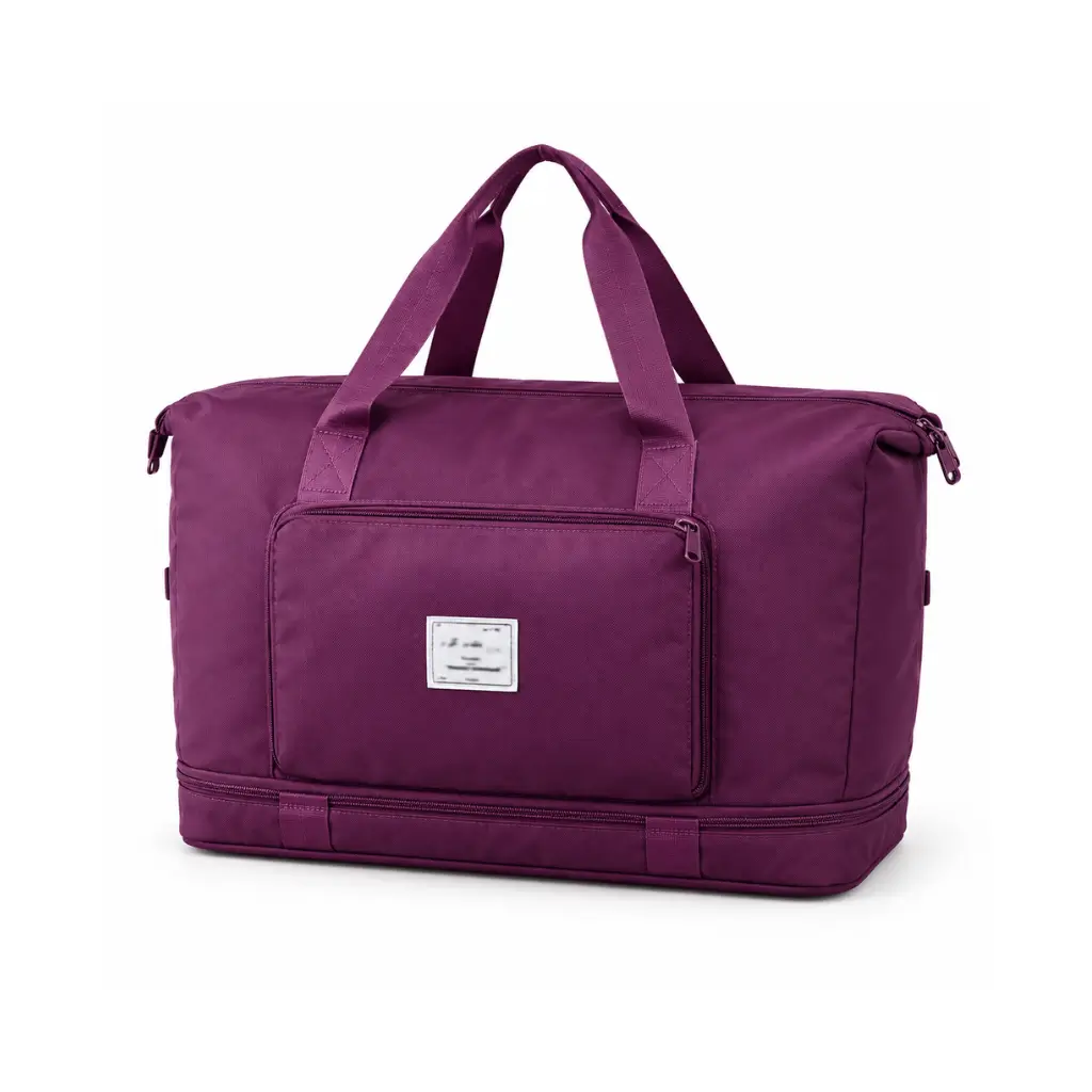 GENERIC 4397 FOLDABLE TRAVEL BAG WITH 6 POCKETS | PURPLE