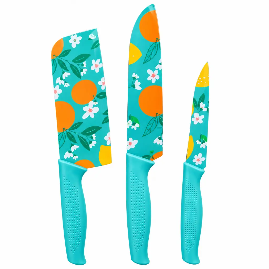 TOUTALY 3 PIECE PRINTED KNIFE