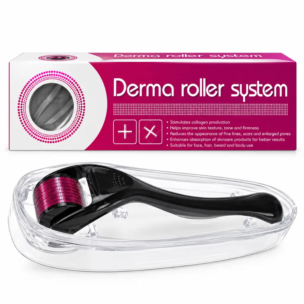 DERMA ROLLER - ANTI-AGEING, SCAR REMOVAL & HAIR REGROWTH, 0.50 MM | CALM & CURL