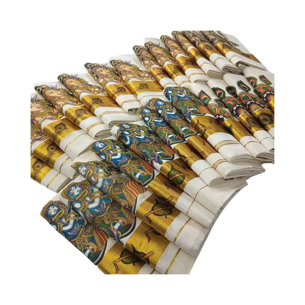 SN ONAKODI COTTON SAREE WITH MURAL PRINT 1