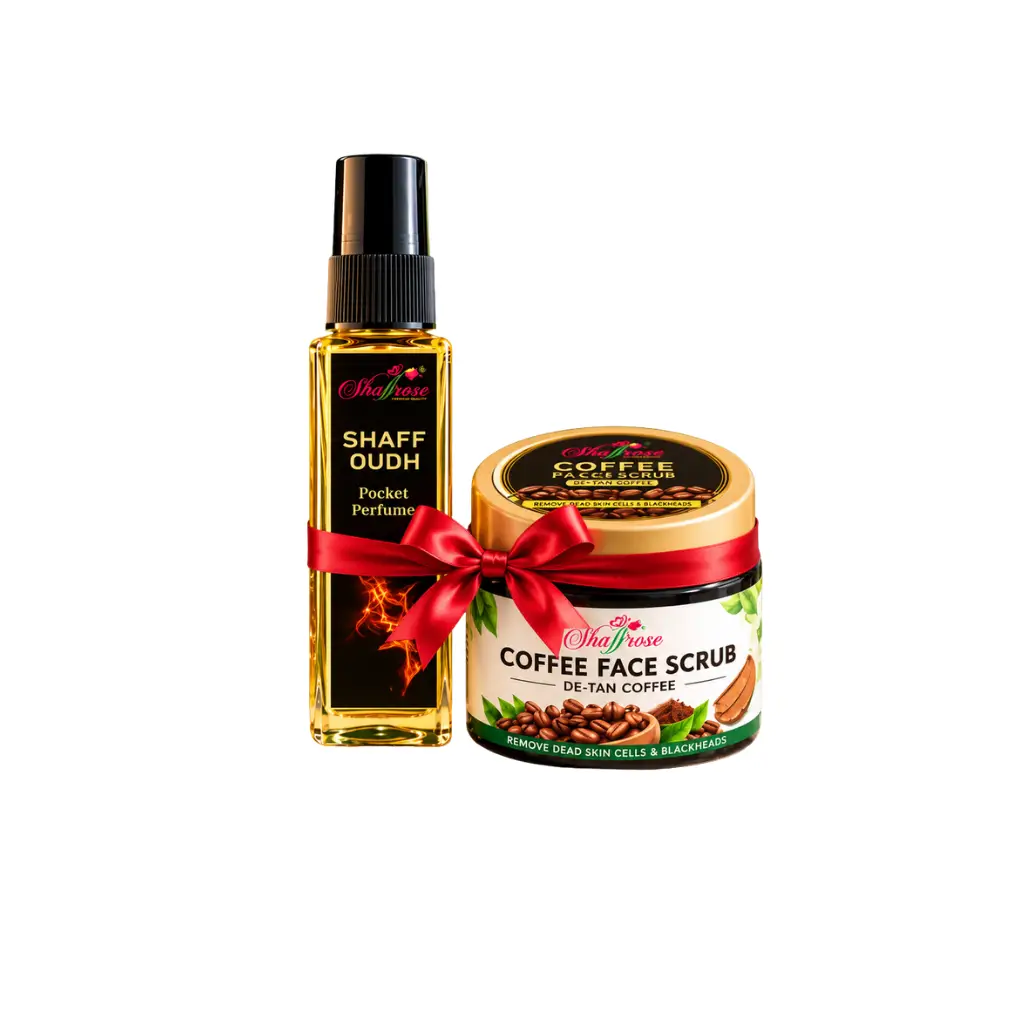 SHAFF OUDH POCKET PERFUME + COFFEE FACE SCRUB