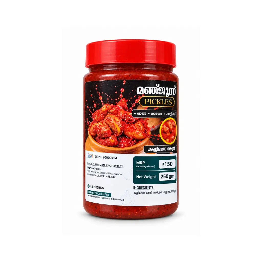MANJU’S TENDER MANGO PICKLE 250 GM