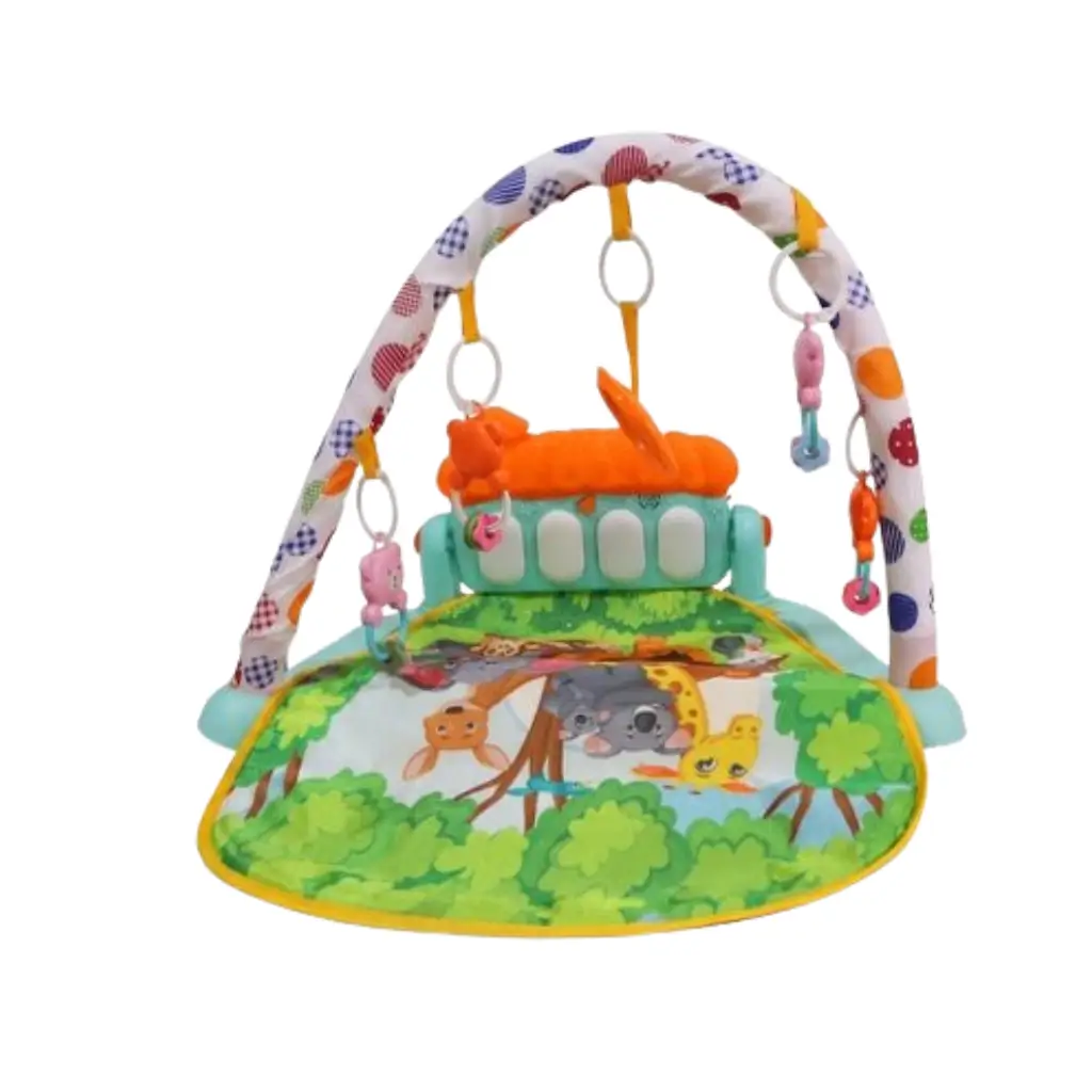 Toutaly Baby Piano Gym Activity Play Mat with Hanging Toys