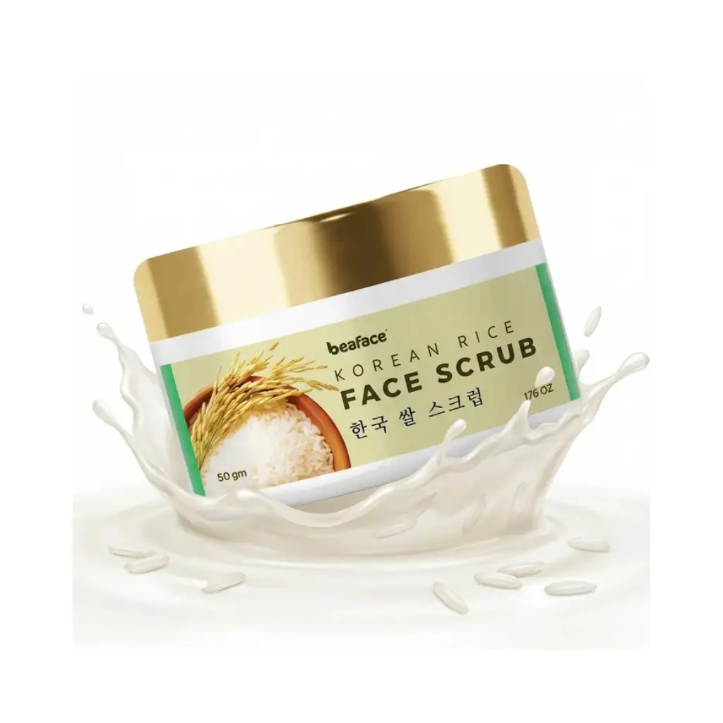 BEAFACE KOREAN RICE GLASS SKIN FACE SCRUB 50 GM