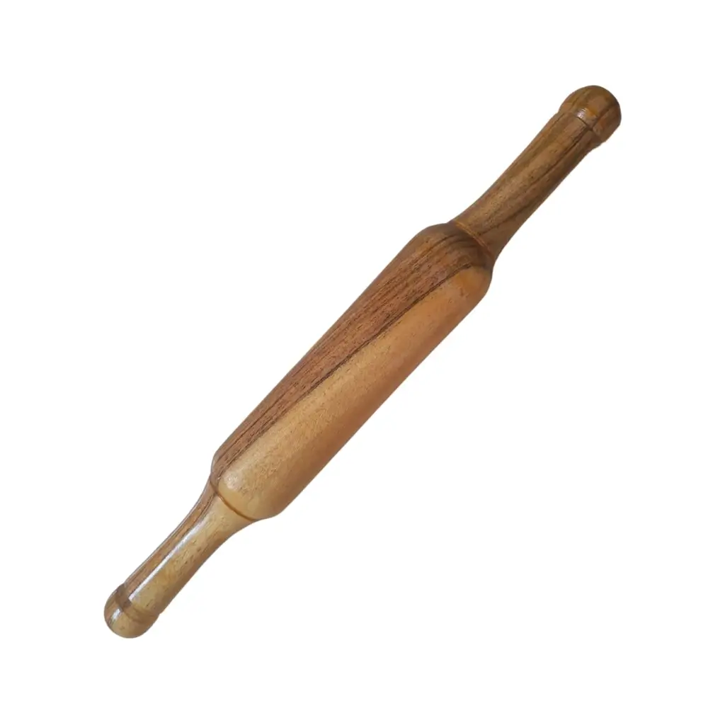 STAR AGENCIES WOODEN BELAN YELLOW CHAPATI ROLLER