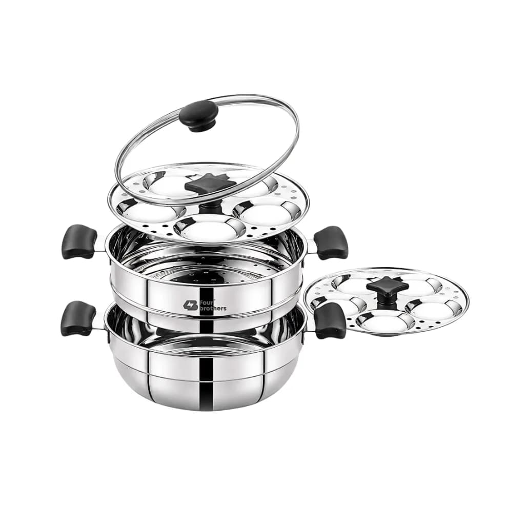 FOUR BROTHERS TRIO STEAMER SMALL & IDLY POT