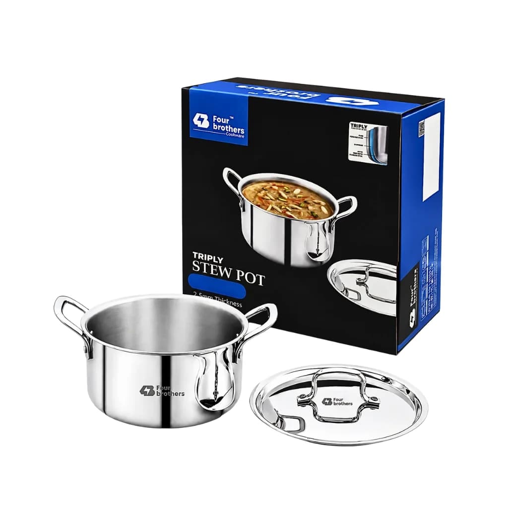FOUR BROTHERS TRIPLY STEW POT 20 CM