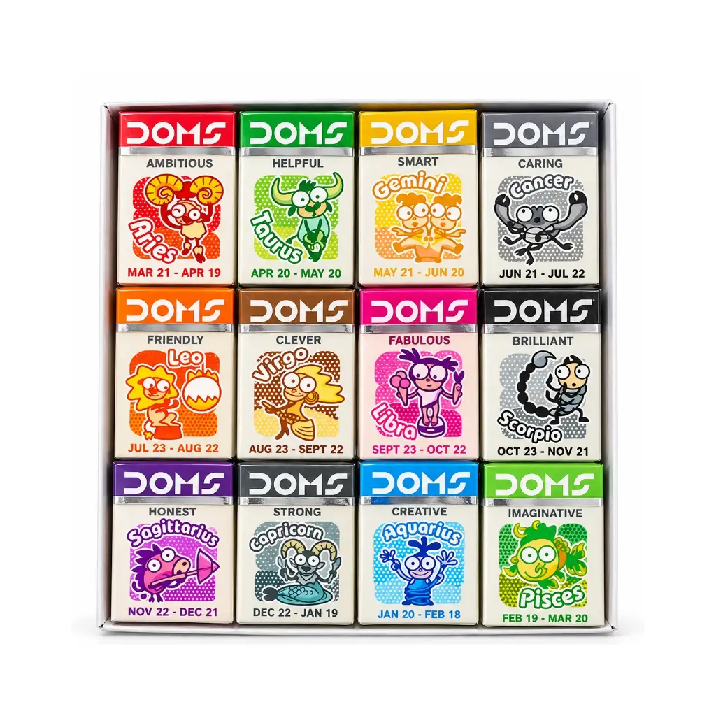 DOMS ZODIAC ERASER 5/-