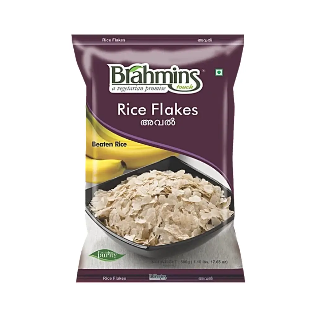BRAHMINS BEATEN RICE WHITE 500 G