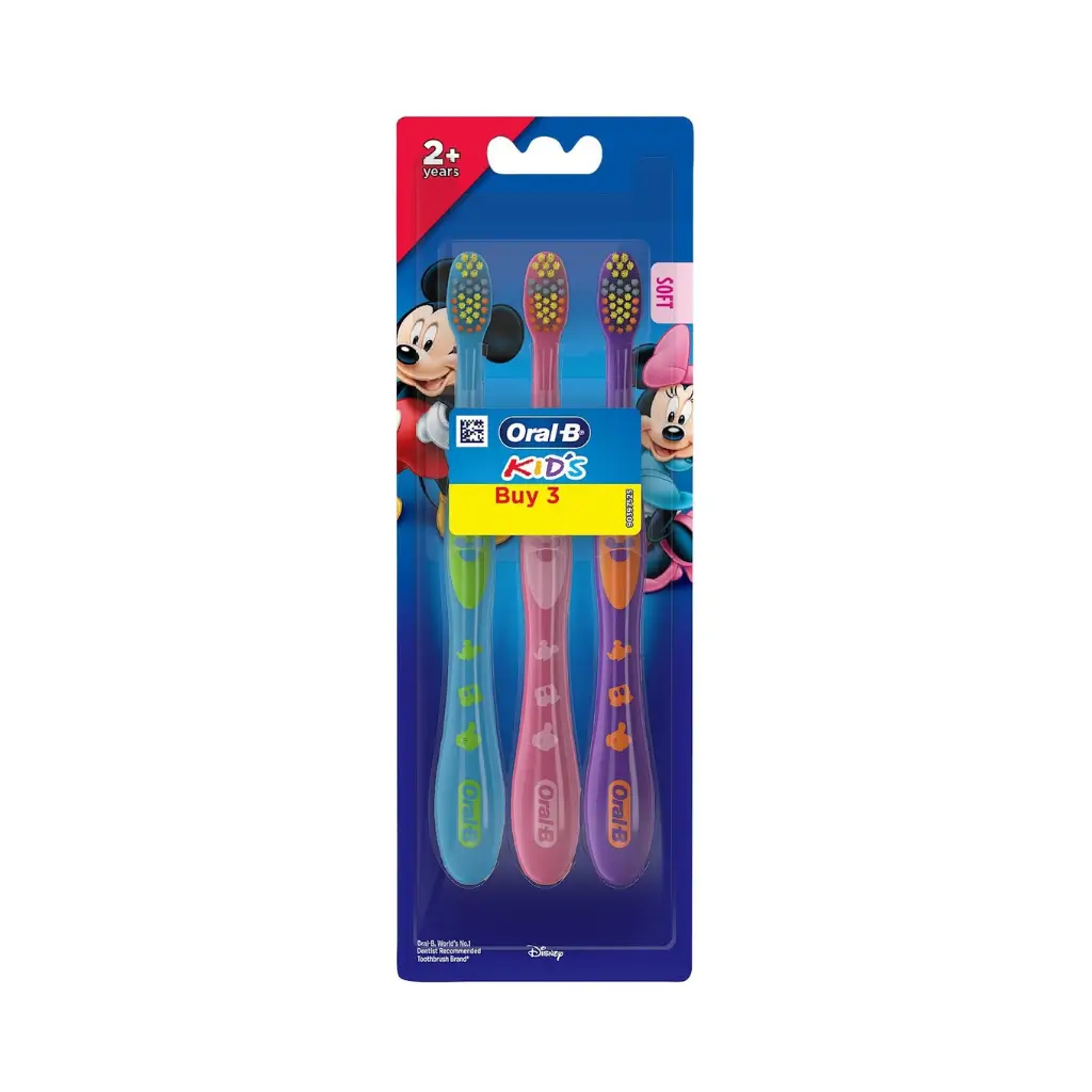 ORAL B KIDS 2+YEARS SOFT MICKEY MOUSE TOOTHBRUSH 3N