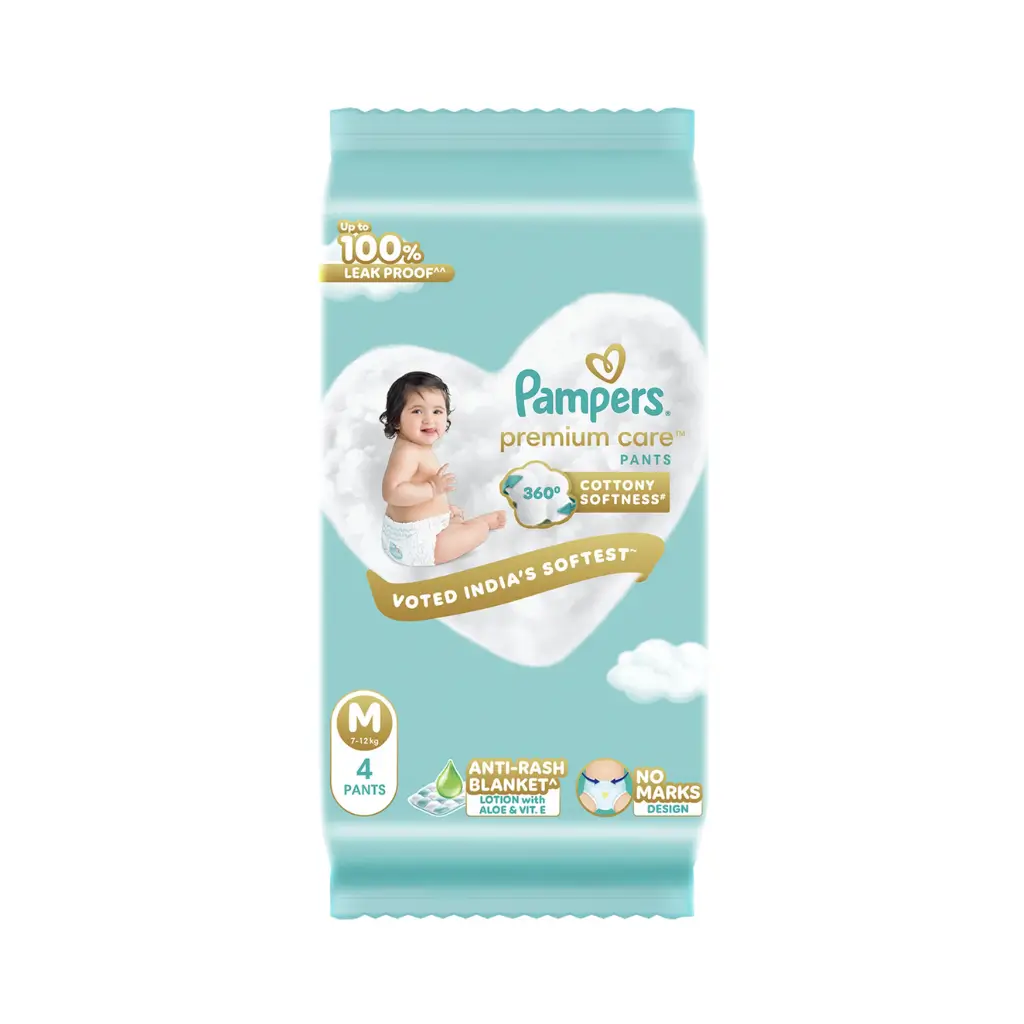 PAMPERS MEDIUM 7-12 KG 4 PANTS
