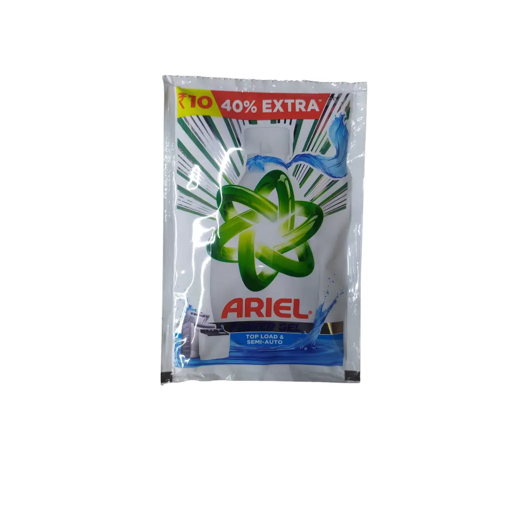 ARIEL POWER GEL TOP LOAD & SEMI AUTO POUCH DETERGENT LIQUID 43+17 GM