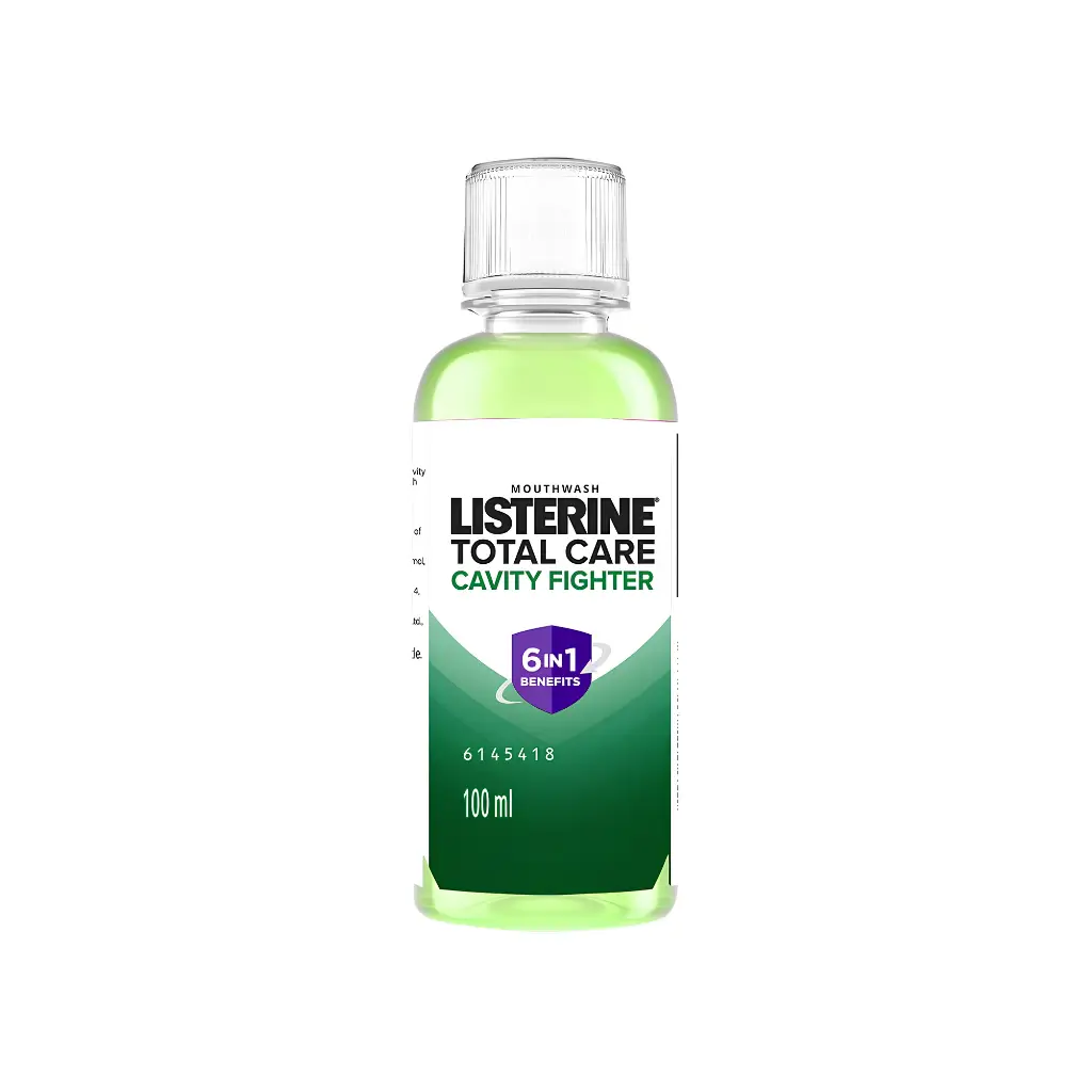 LISTERINE TOTAL CARE CAVITY FIGHTER 6 IN 1 BENEFITS MOUTHWASH 100 ML