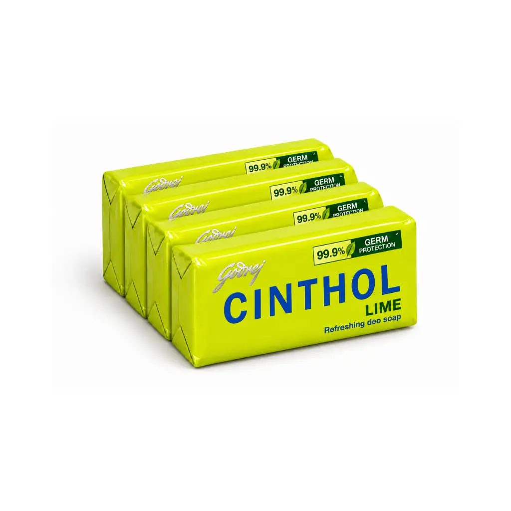GODREJ CINTHOL LIME REFRESHING DEO SOAP PACK OF 4 (4*75 G) 300 G
