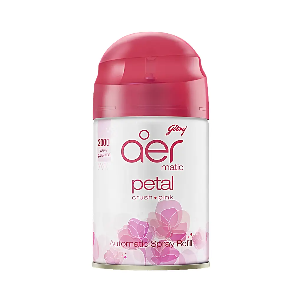 GODREJ AER MATIC PETAL CRUSH PINK AUTOMATIC SPRAY REFILL 210 ML