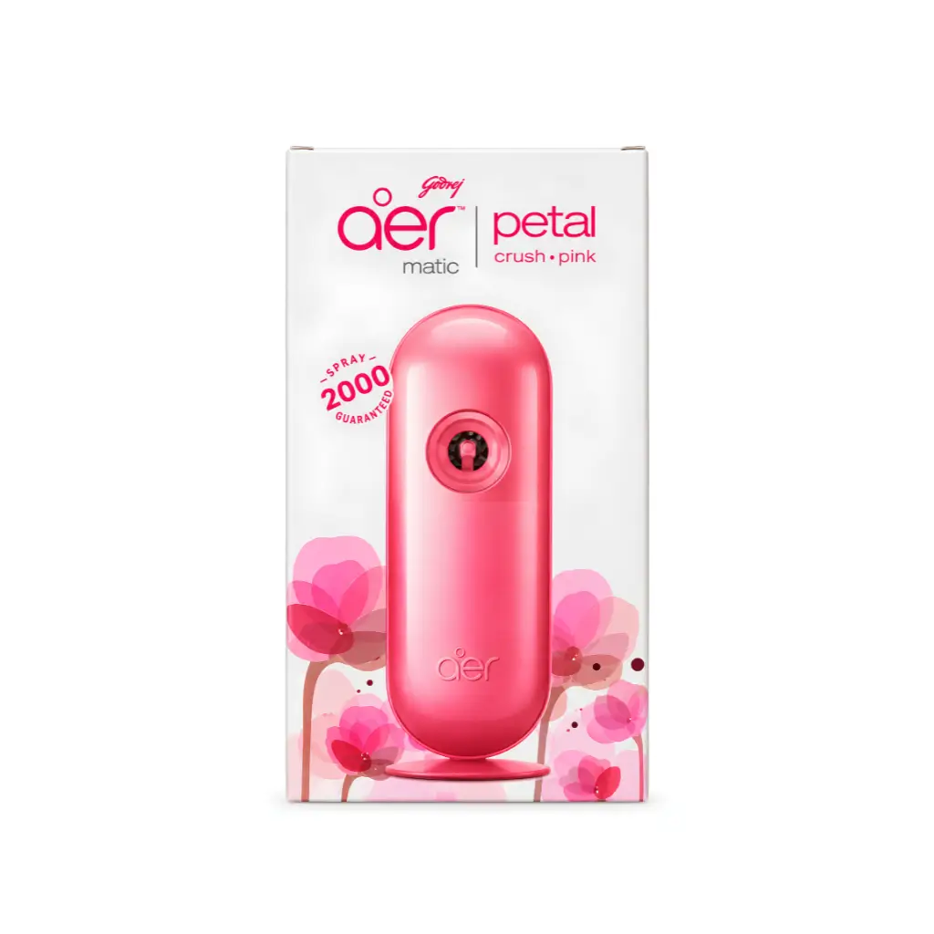 GODREJ AER MATIC PETAL CRUSH PINK 1 DEVICE + 1 REFILL 210 ML