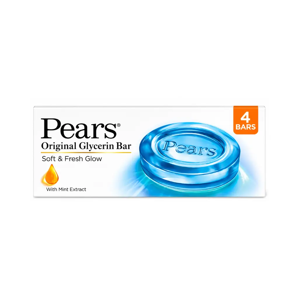 PEARS SOFT & FRESH GLOW 4 BARS