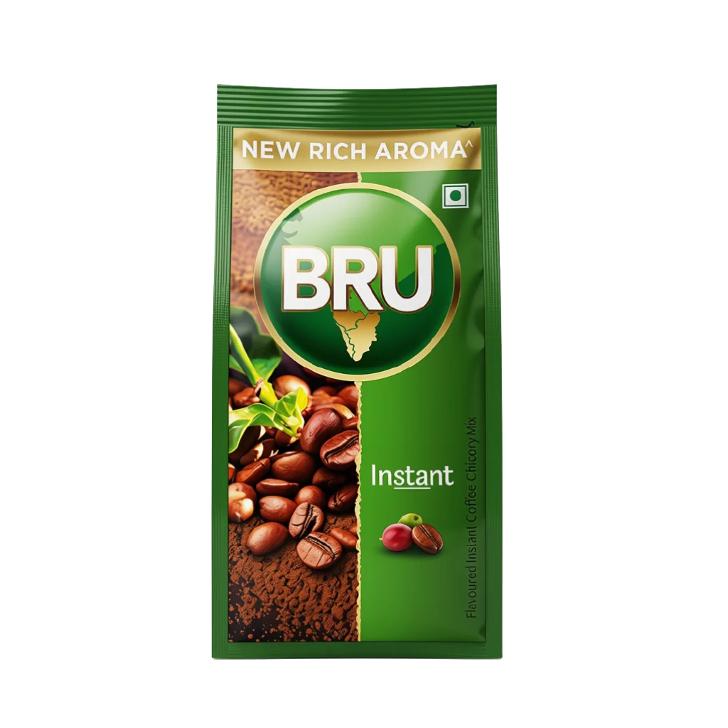 BRU NEW RICH AROMA INSTANT COFFEE POWDER POUCH 200 GM
