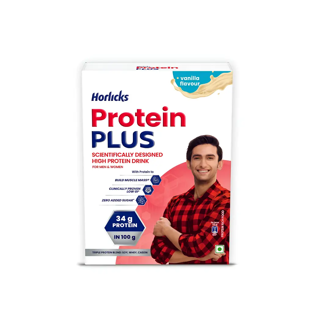 HORLICKS PROTEIN PLUS VANILLA 400G BIB