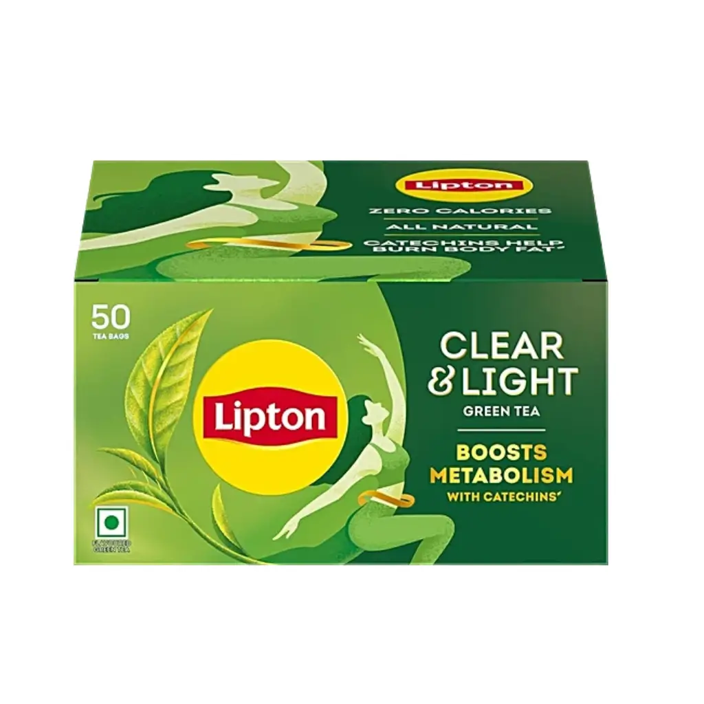 LIPTON CLEAR & LIGHT GREEN TEA BAG 50 * 1.3 GM