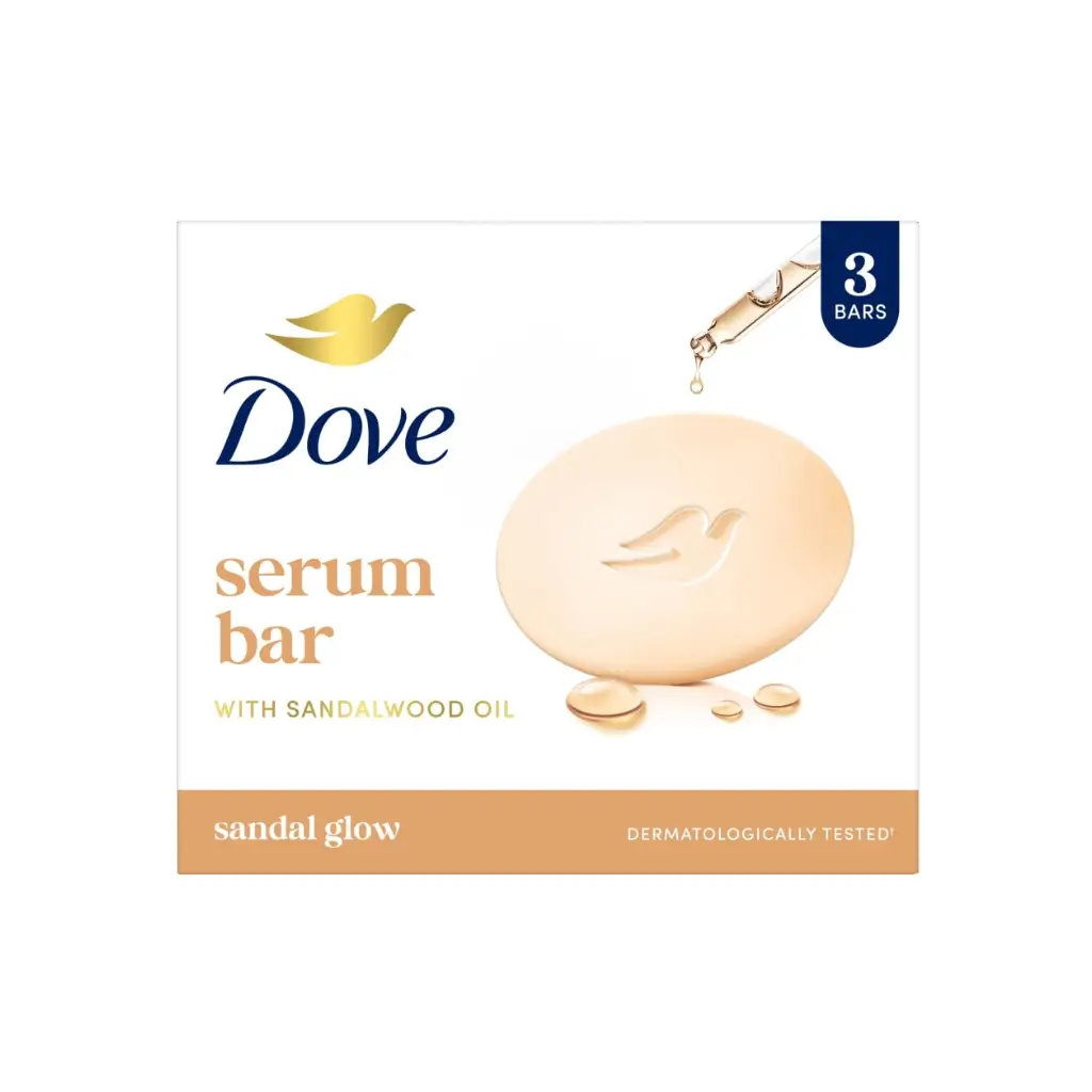 DOVE SERUM BAR WITH SANDALWOOD OIL 3 * 125 GM