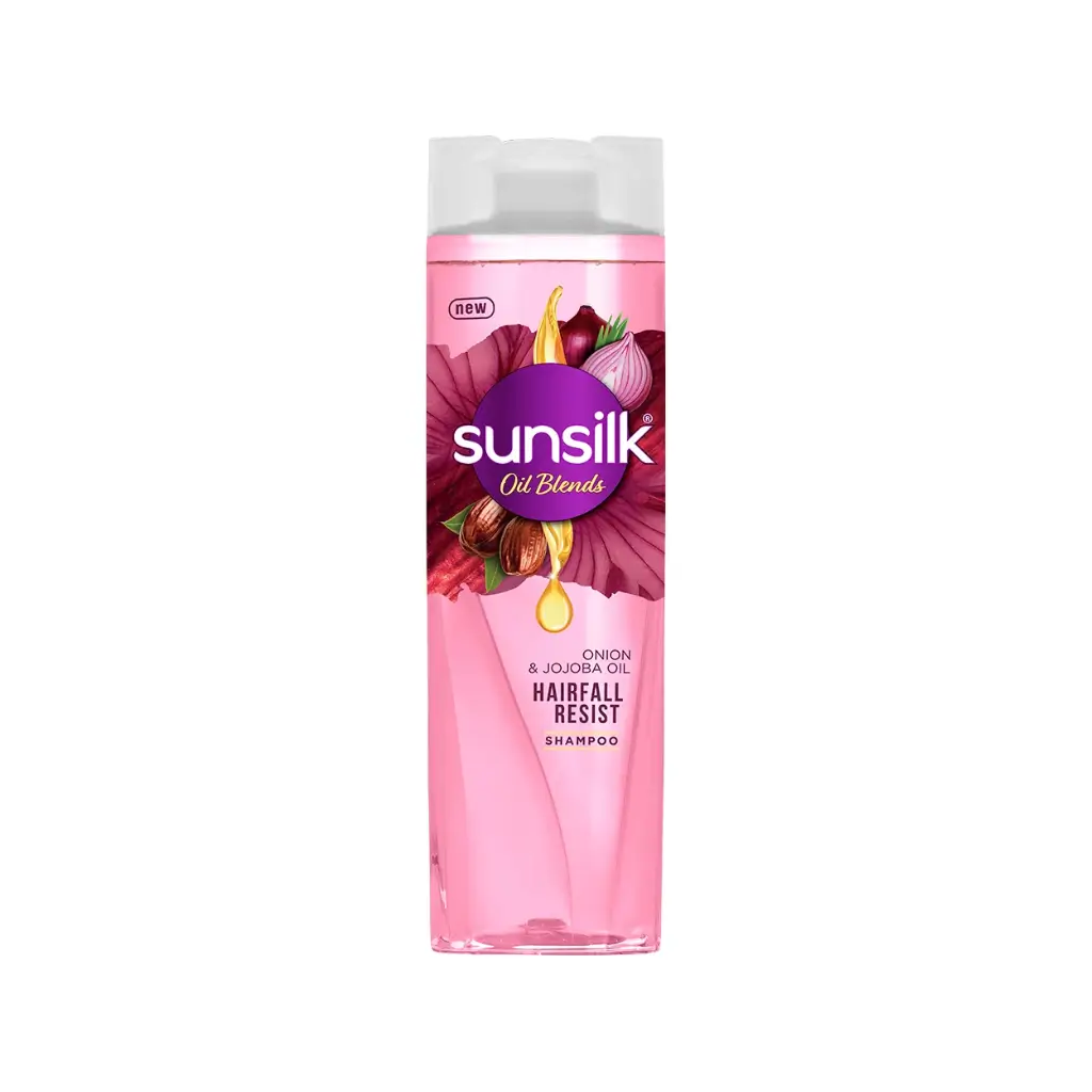 SUNSILK OIL BLENDS ONION & JOJOBA OIL HAIRFALL RESIST SHAMPOO 370 ML