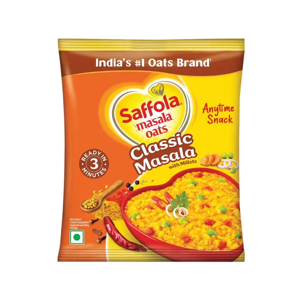 SAFFOLA MASALA OATS CLASSIC MASALA WITH MILLETS 38 GM