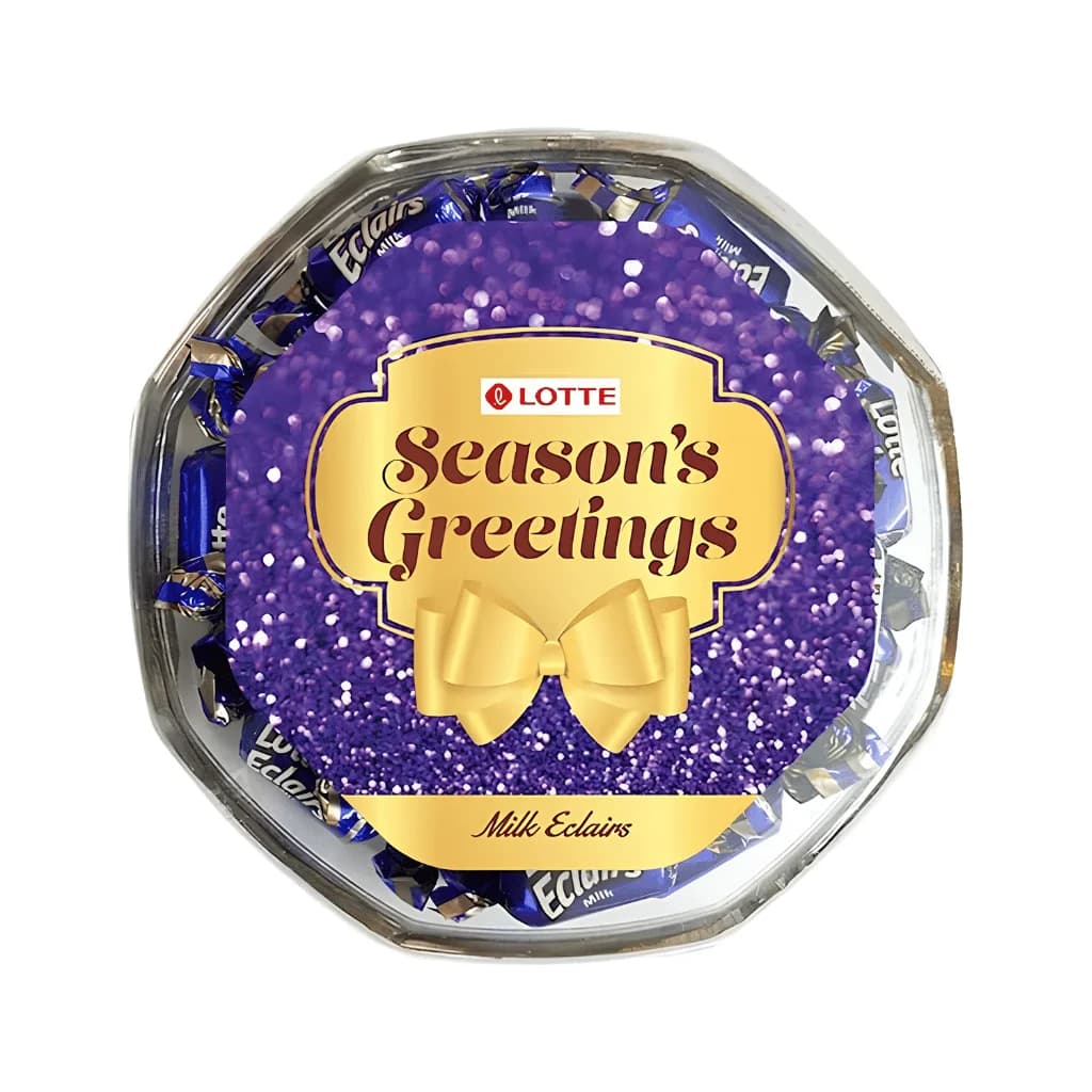 LOTTE SEASONS GREETINGS MILK ECLAIRS BOX 45*8.7G