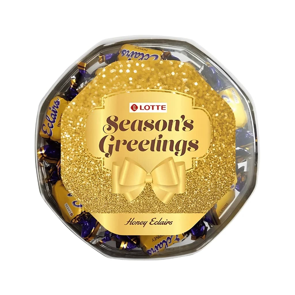 LOTTE SEASONS GREETINGS HONEY ECLAIRS BOX 45*8.7G
