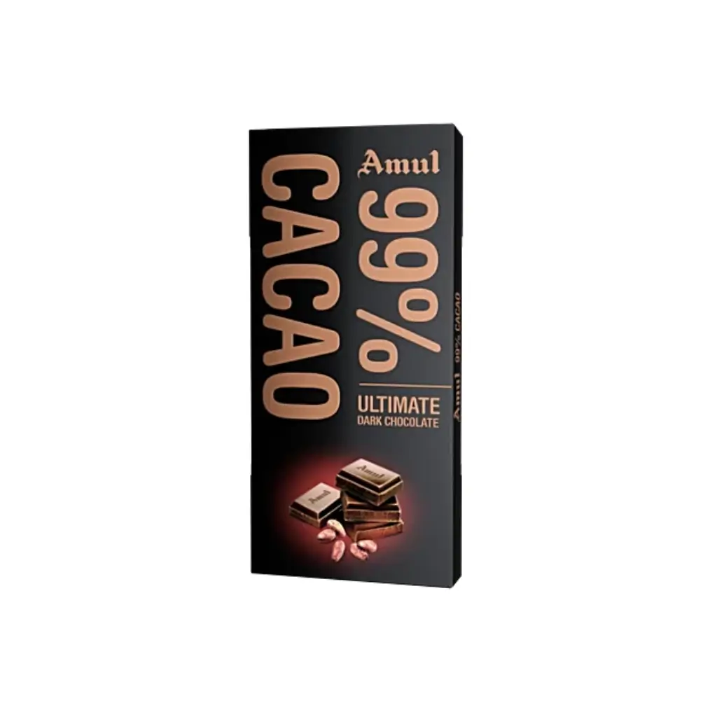 AMUL CACAO DARK CHOCOLATE 125 GM